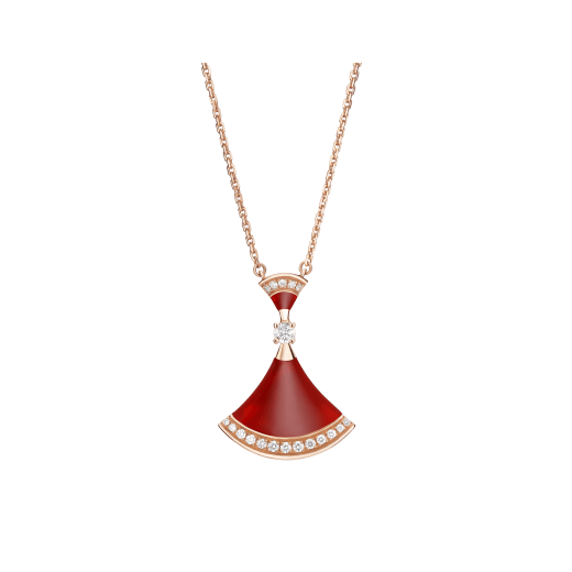 [Clover Jewels]DREAM NECKLACE CARNELIAN DIAMOND