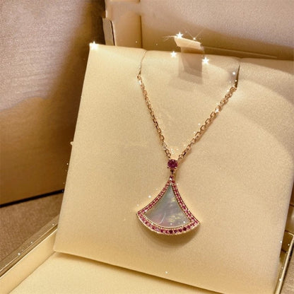 [Clover Jewels]DREAM NECKLACE MOP DIAMOND PINK