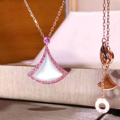 [Clover Jewels]DREAM NECKLACE MOP DIAMOND PINK