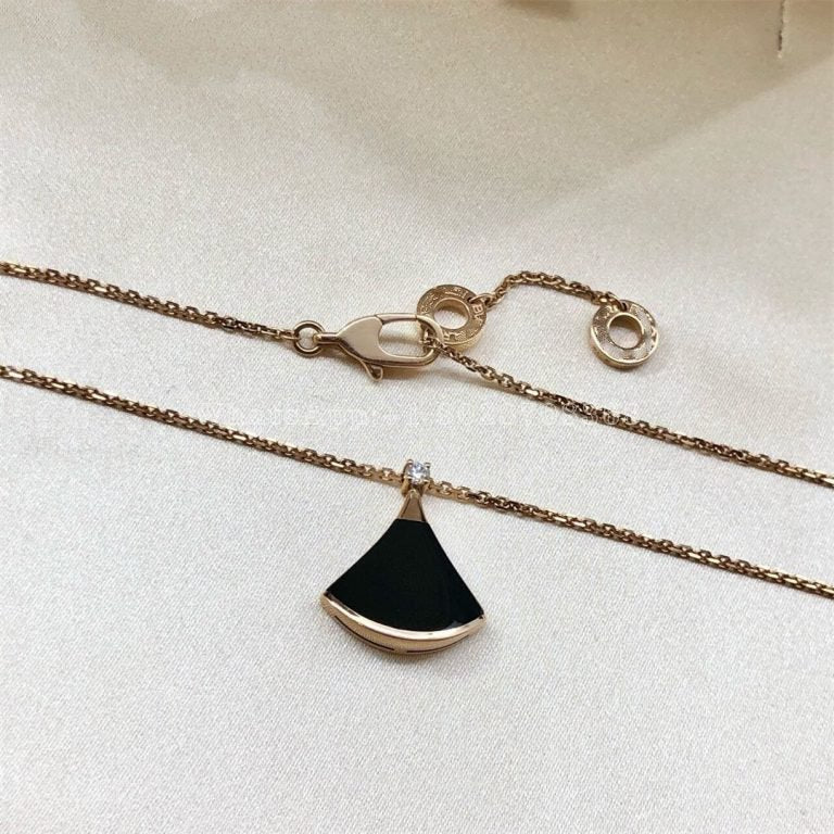 [Clover Jewels]DREAM NECKLACE ONYX 1 DIAMOND