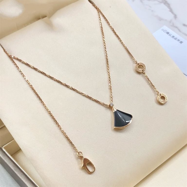 [Clover Jewels]DREAM NECKLACE ONYX 1 DIAMOND