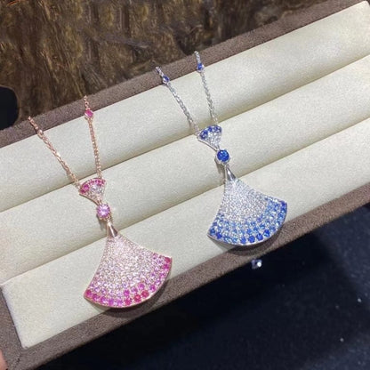 [Clover Jewels]DREAM NECKLACE AGATE SILVER DIAMOND