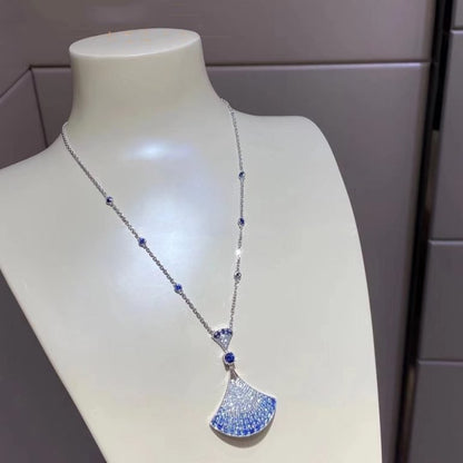 [Clover Jewels]DREAM NECKLACE AGATE SILVER DIAMOND