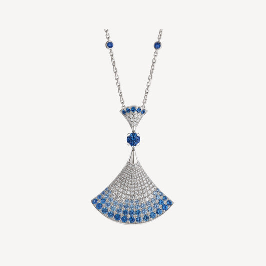 [Clover Jewels]DREAM NECKLACE AGATE SILVER DIAMOND