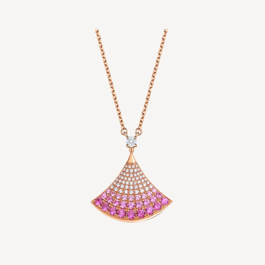 [Clover Jewels]DREAM NECKLACE PINK GOLD PINK DIAMOND