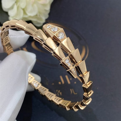 [Clover Jewels]SERPENTI BRACELET DIAMONDS PINK GOLD