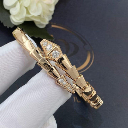 [Clover Jewels]SERPENTI BRACELET DIAMONDS PINK GOLD