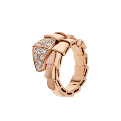 [Clover Jewels]SERPENTI RING PINK GOLD DIAMOND