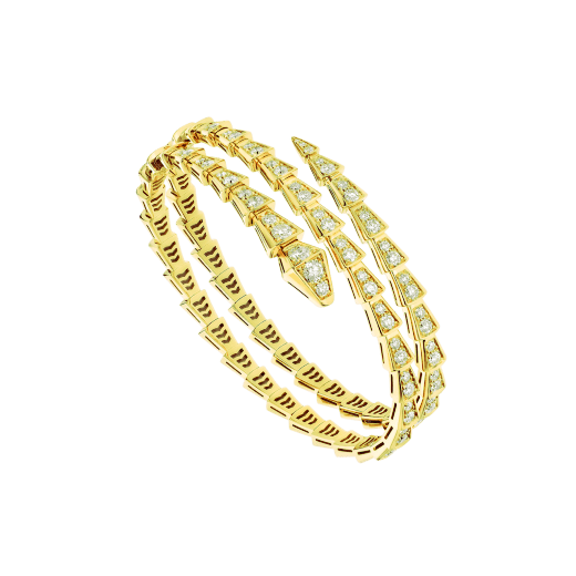 [Clover Jewels]SERPENTI BRACELET GOLD DIAMOND DOUBLE ROW