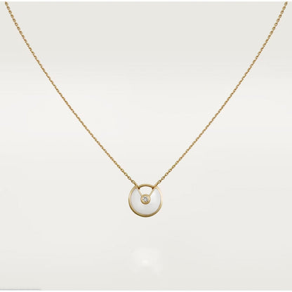 [Clover Jewels]AMULETTE ROSE GOLD MOP NECKLACE