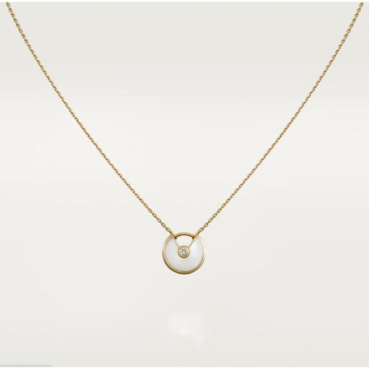 [Clover Jewels]AMULETTE ROSE GOLD MOP NECKLACE