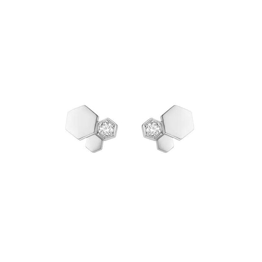 [Clover Jewels]BEE LOVE SILVER DIAMOND EARRINGS