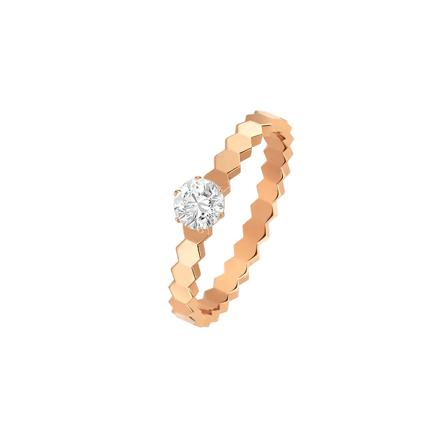 [Clover Jewels]BEE LOVE RING PINK GOLD 1 DIAMOND