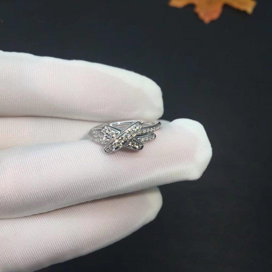 [Clover Jewels]JEUX DE SILVER DIAMOND RING