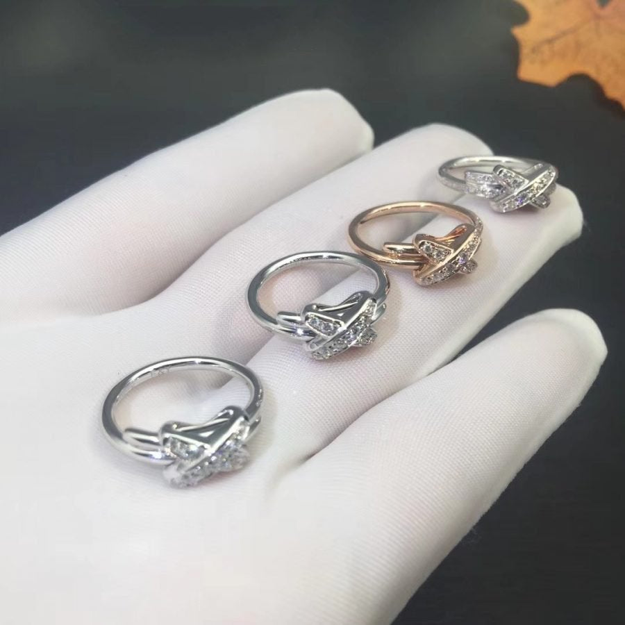 [Clover Jewels]JEUX DE SILVER DIAMOND RING