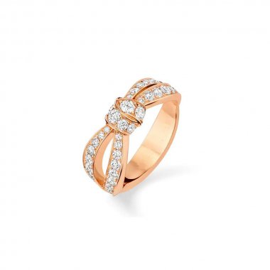 [Clover Jewels]LIENS PINK GOLD DIAMOND RING