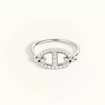 [Clover Jewels]RONDE SMALL SILVER DIAMOND RING