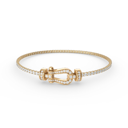 [Clover Jewels]FORCE  HORSESHOE  DIAMOND TENNIS BRACELET