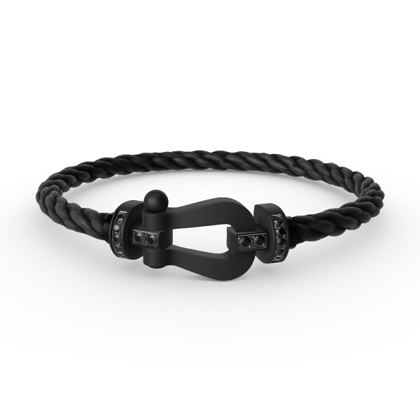 [Clover Jewels]FORCE LARGE SERIES HORSESHOE BLACK SAMURAI BRACELET