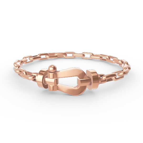 [Clover Jewels]FORCE LARGE HORSESHOE CLASP  METAL BRACELET