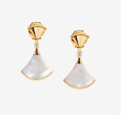 [Clover Jewels]DREAM MOP 1 DIAMOND EARRINGS