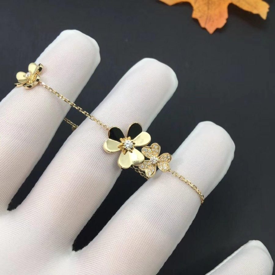 [Clover Jewels]FRIVOLE GOLD 5 FLOWERS BRACELET