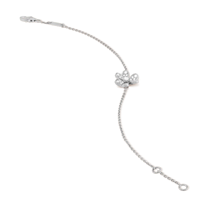 [Clover Jewels]FRIVOLE SILVER FLOWER DIAMOND BRACELET