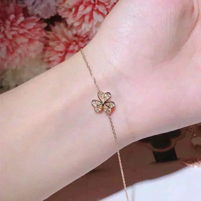 [Clover Jewels]FRIVOLE GOLD FLOWER DIAMOND BRACELET