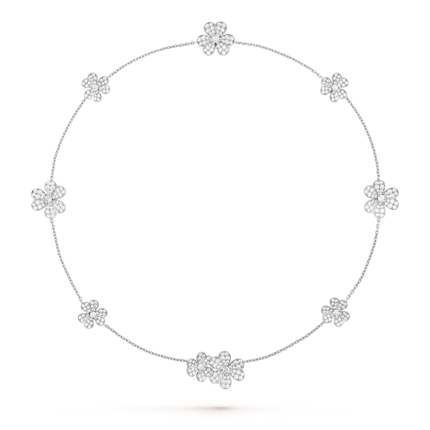 [Clover Jewels]FRIVOLE SILVER 9 FLOWERS NECKLACE