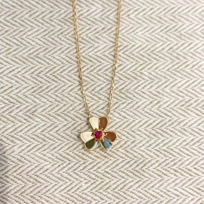 [Clover Jewels]FRIVOLE GOLD FLOWER NECKLACE