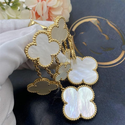 [Clover Jewels]CLOVER EARRINGS WHITE MOP 4 MOTIFS GOLD