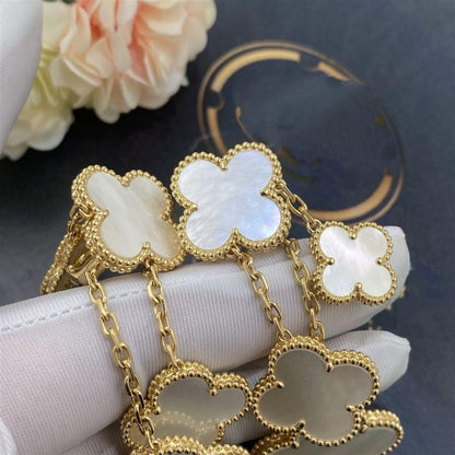 [Clover Jewels]CLOVER EARRINGS WHITE MOP 4 MOTIFS GOLD