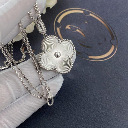 [Clover Jewels]CLOVER 25MM SILVER BIG CLOVER NECKLACE