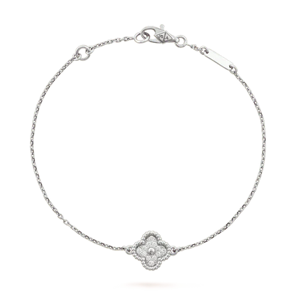 [Clover Jewels]CLOVER  SINGLE FLOWER BRACELET SILVER