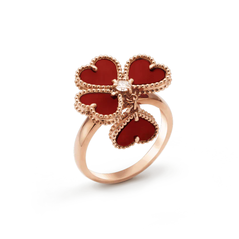 [Clover Jewels]SWEET CLOVER CARNELIAN RING