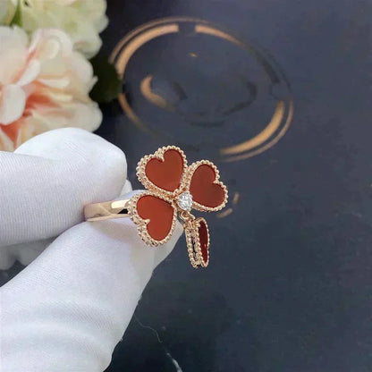 [Clover Jewels]SWEET CLOVER CARNELIAN RING