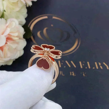 [Clover Jewels]SWEET CLOVER CARNELIAN RING