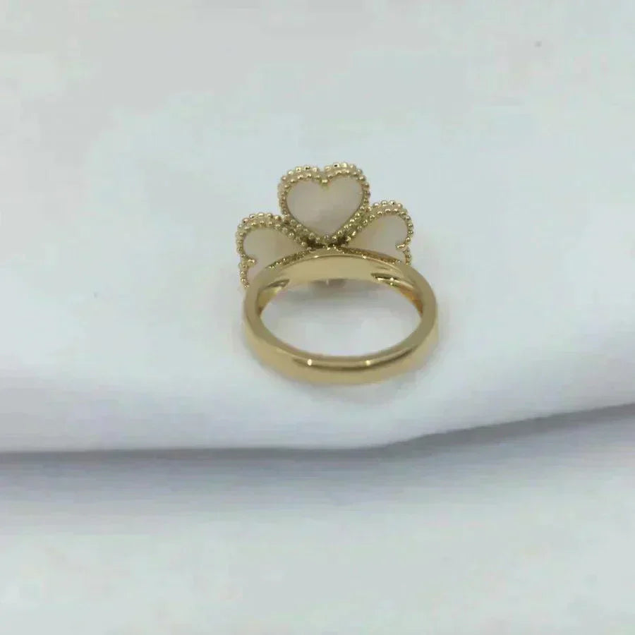 [Clover Jewels]SWEET CLOVER WHITE MOP RING