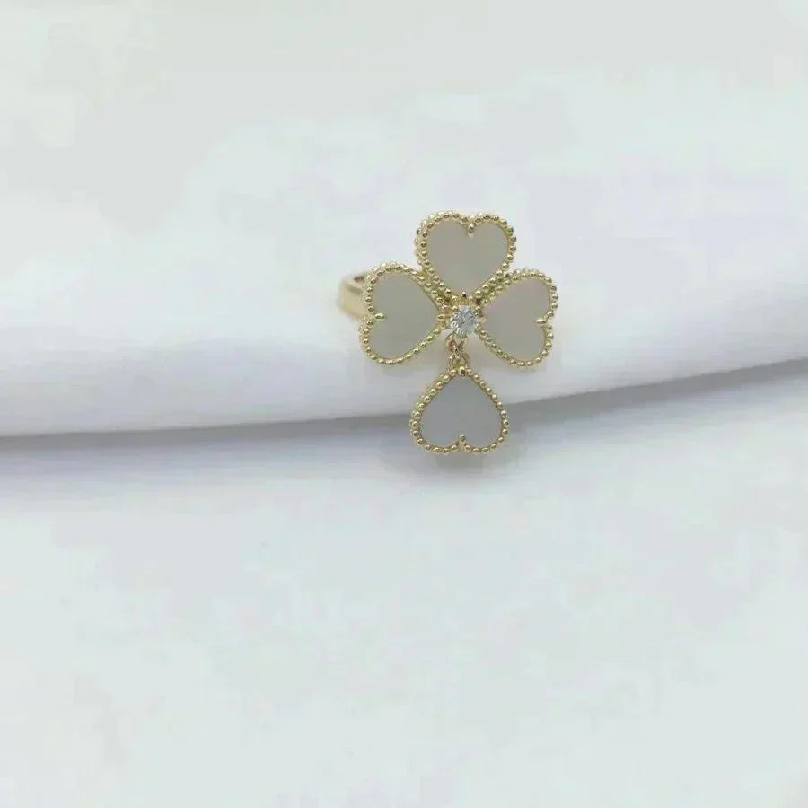 [Clover Jewels]SWEET CLOVER WHITE MOP RING