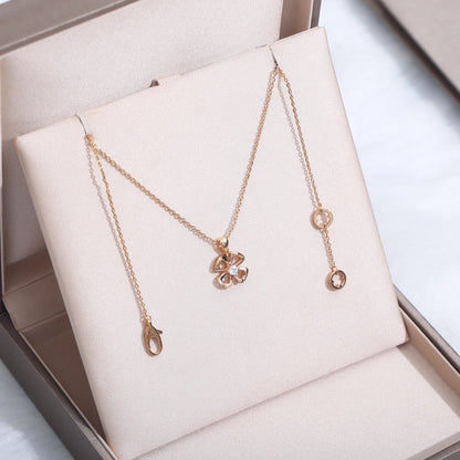 [Clover Jewels]FIOREVER NECKLACE DIAMOND CENTER