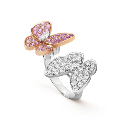 [Clover Jewels]TWIN BUTTERFLY DIAMOND RING